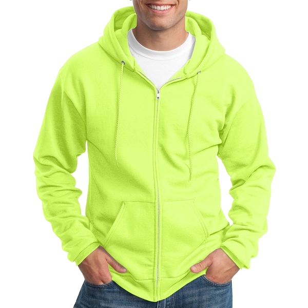 Neon Green color option for Perfect Full Zip Hooded Sweatshirt