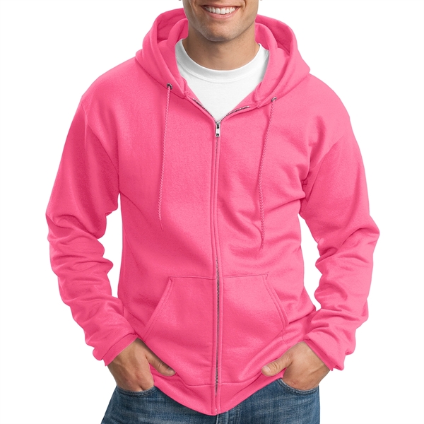 Neon Pink color option for Perfect Full Zip Hooded Sweatshirt
