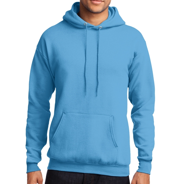 AQUATIC BLUE color option for Port & Company® Core Fleeced Hoodie Sweatshirt