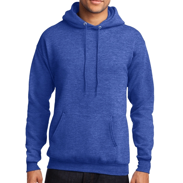 Heather Royal Blue color option for Port & Company® Core Fleeced Hoodie Sweatshirt