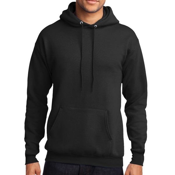 Jet Black color option for Port & Company® Core Fleeced Hoodie Sweatshirt