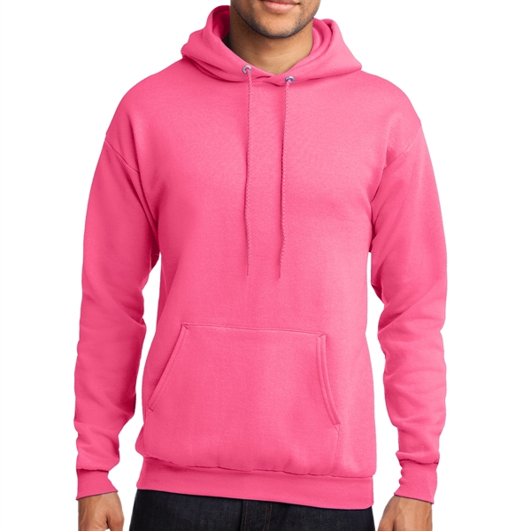 Neon Pink color option for Port & Company® Core Fleeced Hoodie Sweatshirt