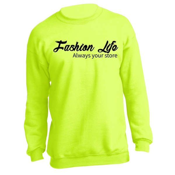 Safety Green color option for Perfect Crewneck Sweatshirt