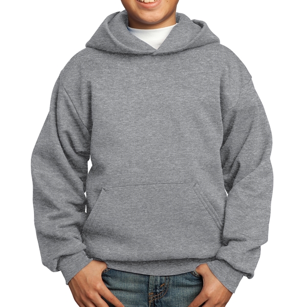 Athletic Heather color option for Cotton Poly  Hooded Sweatshirt