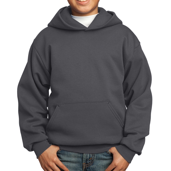 Charcoal color option for Cotton Poly  Hooded Sweatshirt