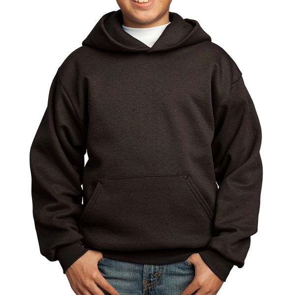 Dark Chocolate Brown color option for Cotton Poly  Hooded Sweatshirt