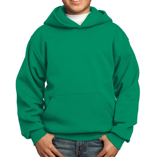 Kelly Green color option for Cotton Poly  Hooded Sweatshirt