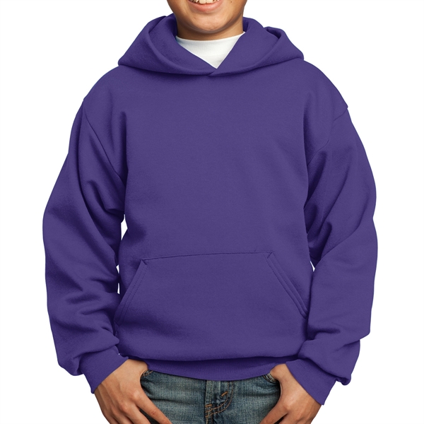 Purple color option for Cotton Poly  Hooded Sweatshirt