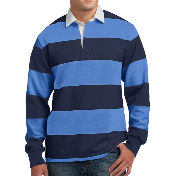 TRUE NAVY/CAROLINA BLUE color option for Classic Rugby Polo