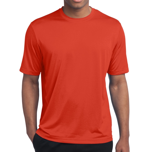 Deep Orange Heather color option for Sport Tek T Shirt