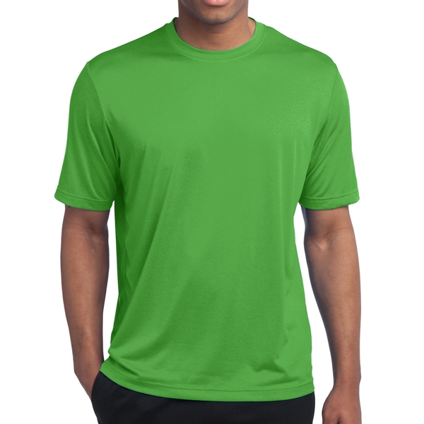 Turf Green Heather color option for Sport Tek T Shirt