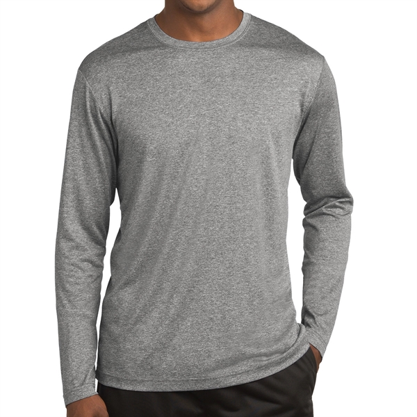 GRAPHITE HEATHER color option for Heather Long Sleeve Tee