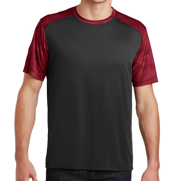 BLACK/DEEP RED color option for Classic Colorblock Tee