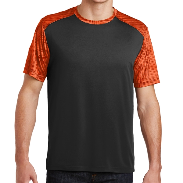 BLACK/NEON ORANGE color option for Classic Colorblock Tee