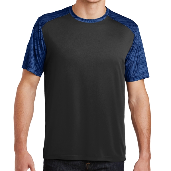 BLACK/TRUE ROYAL color option for Classic Colorblock Tee