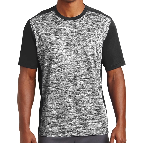 BLACK ELECTRIC/BLACK color option for Electric Heather Shirt