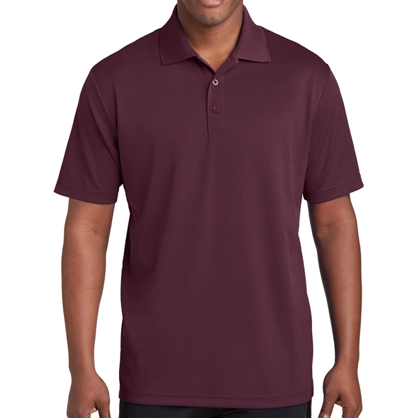 MAROON color option for 100% Polyester Shirt With Flat Back Mesh