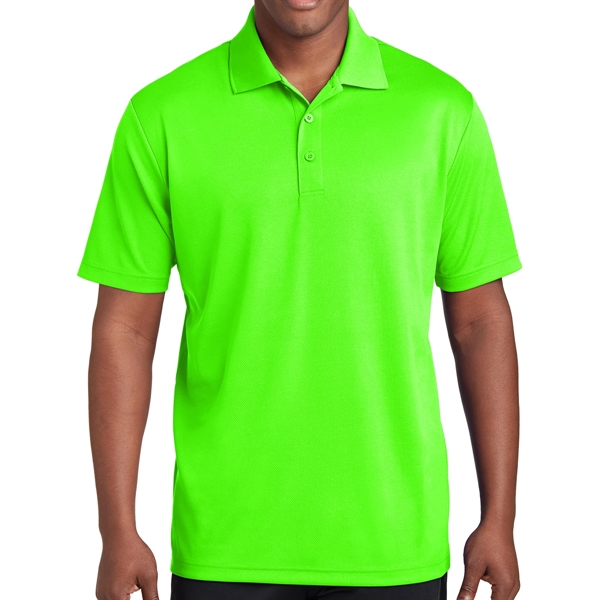 NEON GREEN color option for 100% Polyester Shirt With Flat Back Mesh