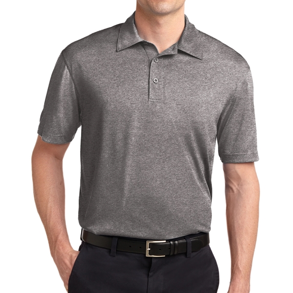 Vintage Heather color option for Comfortable Polyester Polo