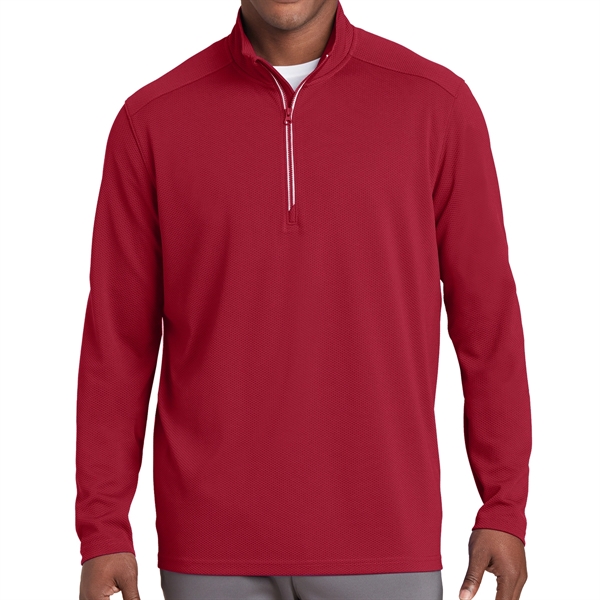 Deep Red color option for Textured 100% Polyester Shirt