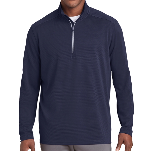 True Navy color option for Textured 100% Polyester Shirt