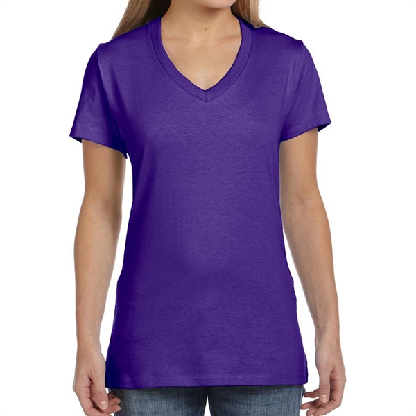 Purple color option for Classy Ladies' V Neck T Shirt