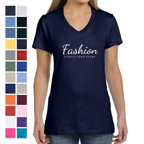 Main photo of Classy Ladies' V Neck T Shirt
