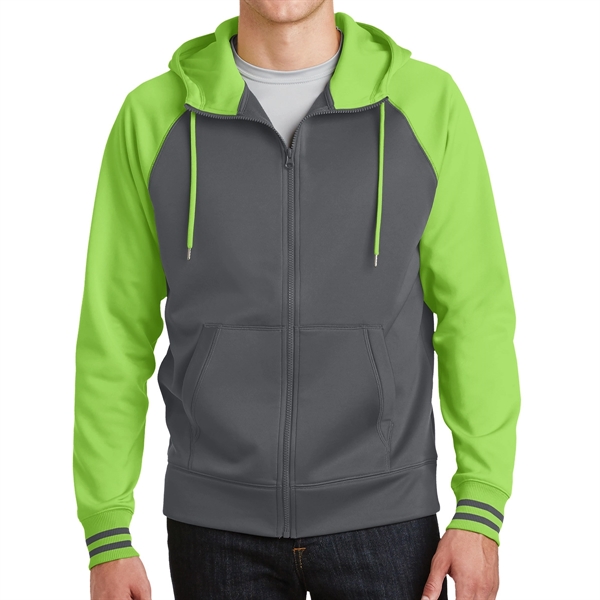 LIME SHOCK/DARK SMOKE GREY color option for Collective Hooded Jacket