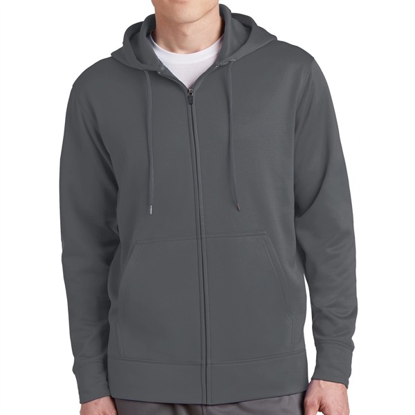 DARK SMOKE GRAY color option for 100% Polyester Hooded Jacket