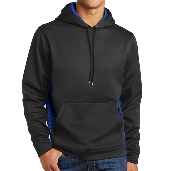 BLACK/TRUE ROYAL color option for Colorblock Pullover Shirt