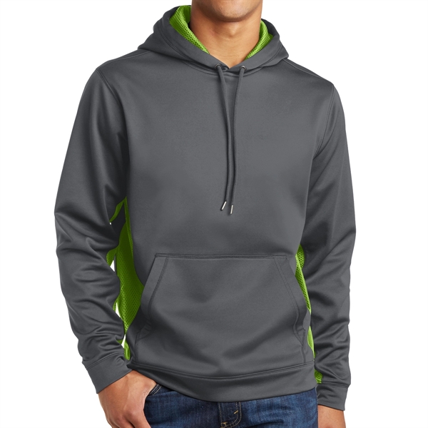DARK SMOKE GREY/LIME SHOCK color option for Colorblock Pullover Shirt