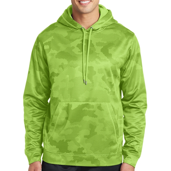 Lime Shock color option for 100% Polyester Hooded Pullover