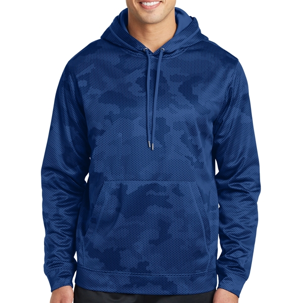 True Royal color option for 100% Polyester Hooded Pullover