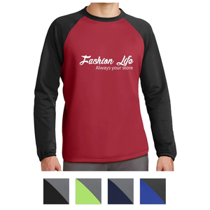 Photo of Raglan Crewneck Shirt With Colorblock Design