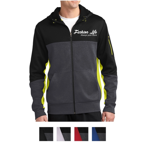 Main photo of Sport Tek® Colorblocked Zippered Hoodie Jacket