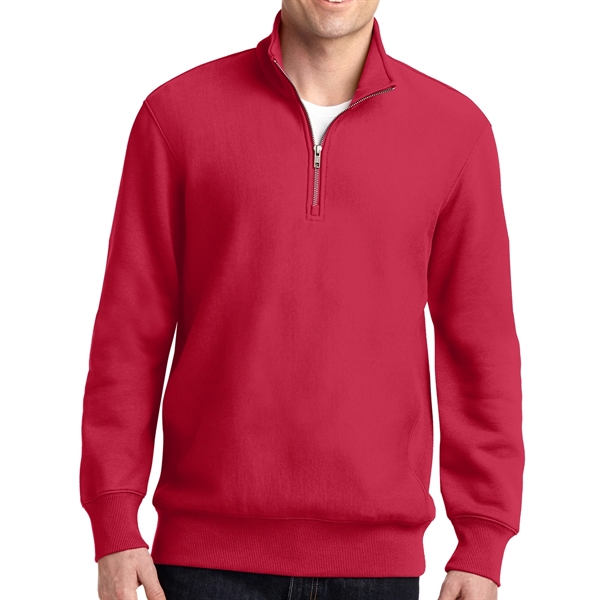 Red color option for Sport Tek® Quarter Zipped Pullover Sweatshirt