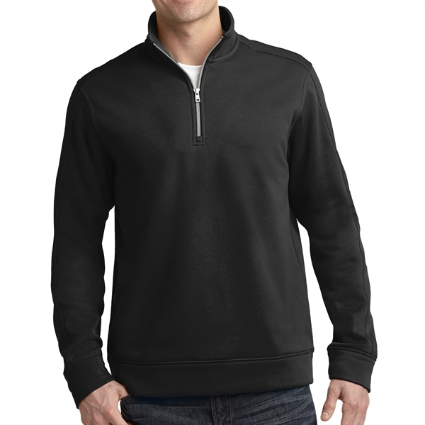 BLACK color option for Sport Tek® Water Repellent Quarter Zipped Pullover
