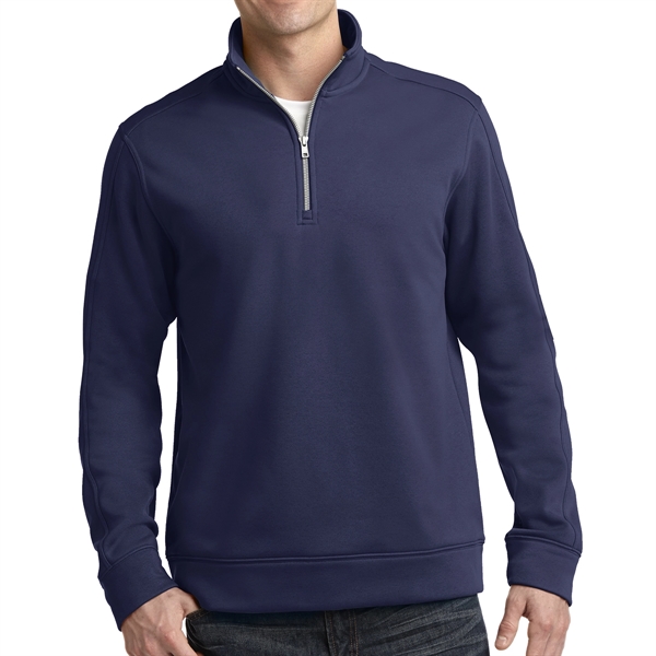 TRUE NAVY color option for Sport Tek® Water Repellent Quarter Zipped Pullover