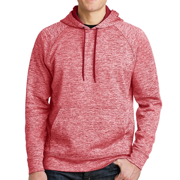 Deep Red Electric color option for Electric Heather Pullover With Hood