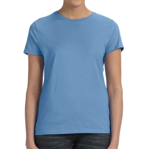 AQUATIC BLUE color option for Ladies' Branded Cotton Tee