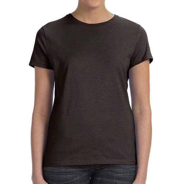 Dark Chocolate Brown color option for Ladies' Branded Cotton Tee