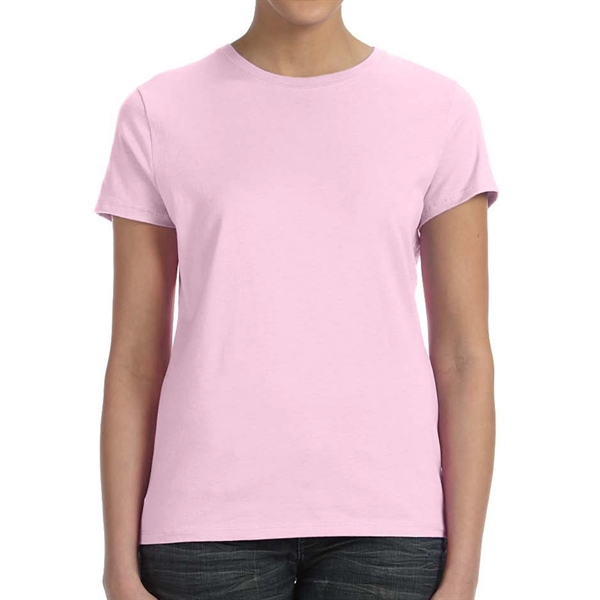 Pale Pink color option for Ladies' Branded Cotton Tee