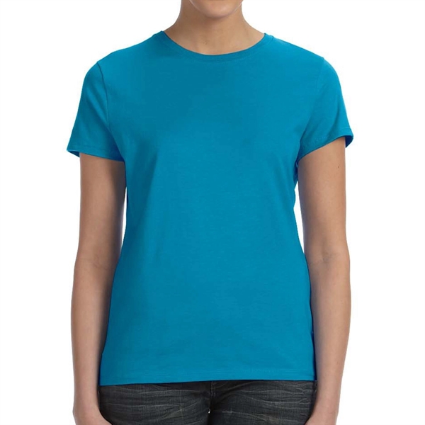 Teal color option for Ladies' Branded Cotton Tee