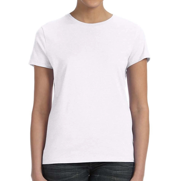 White color option for Ladies' Branded Cotton Tee