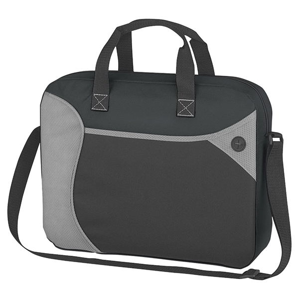 Black-Black-Gray color option for Non Woven Messenger With Organizer Bag