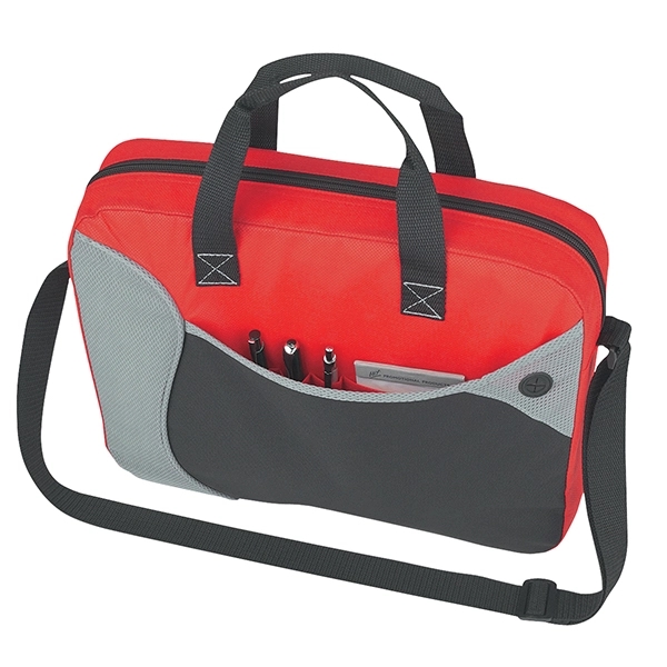 Red-Black-Gray color option for Non Woven Messenger With Organizer Bag