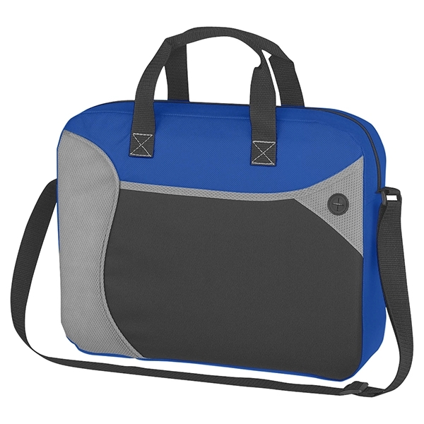 Royal Blue-Black-Gray color option for Non Woven Messenger With Organizer Bag
