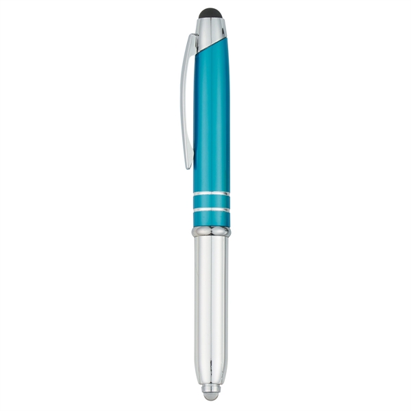 Light Blue color option for Aluminum Pen With Led Light
