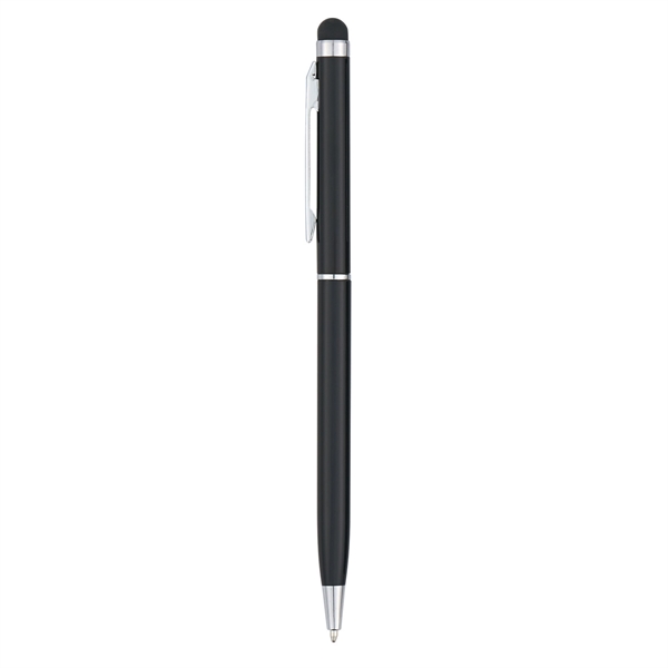 Black color option for Sleek Aluminium Pen With Stylus