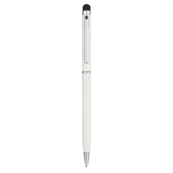 White color option for Sleek Aluminium Pen With Stylus